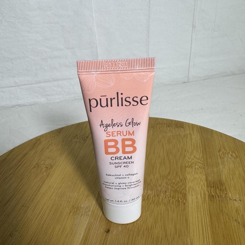 Purlisse Ageless Glow Serum BB Cream SPF 40 Light Medium 1.4 oz EXP 09/2028 New